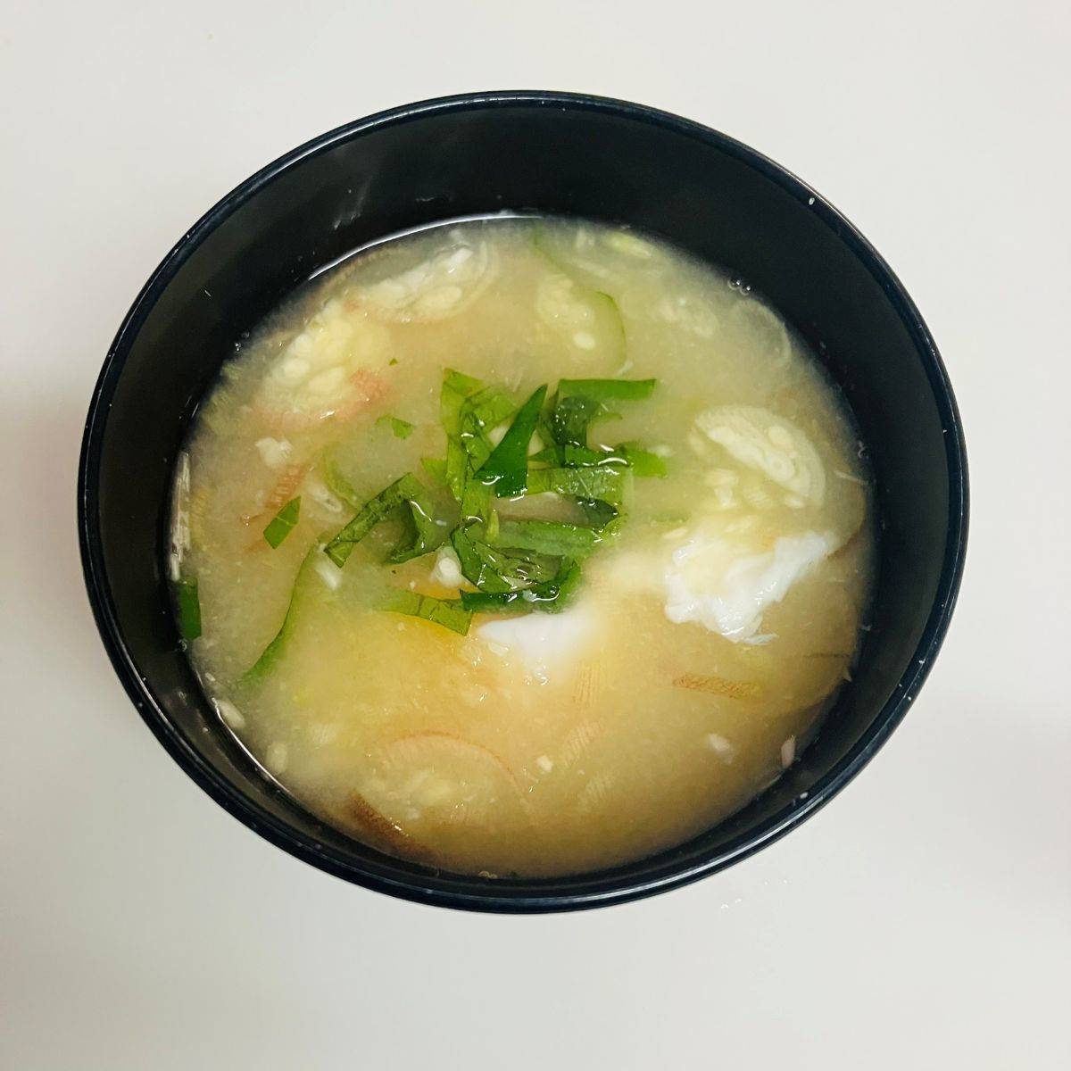 JA全農公式の「薬味とたまごの味噌汁」のレシピ