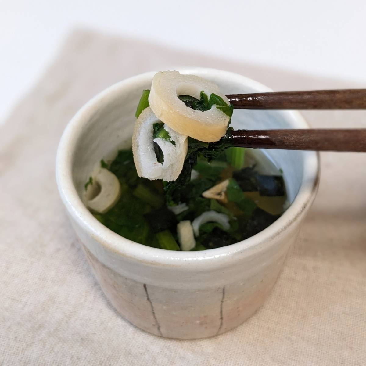 永谷園公式の「かぶの葉のお吸いもの」のレシピ