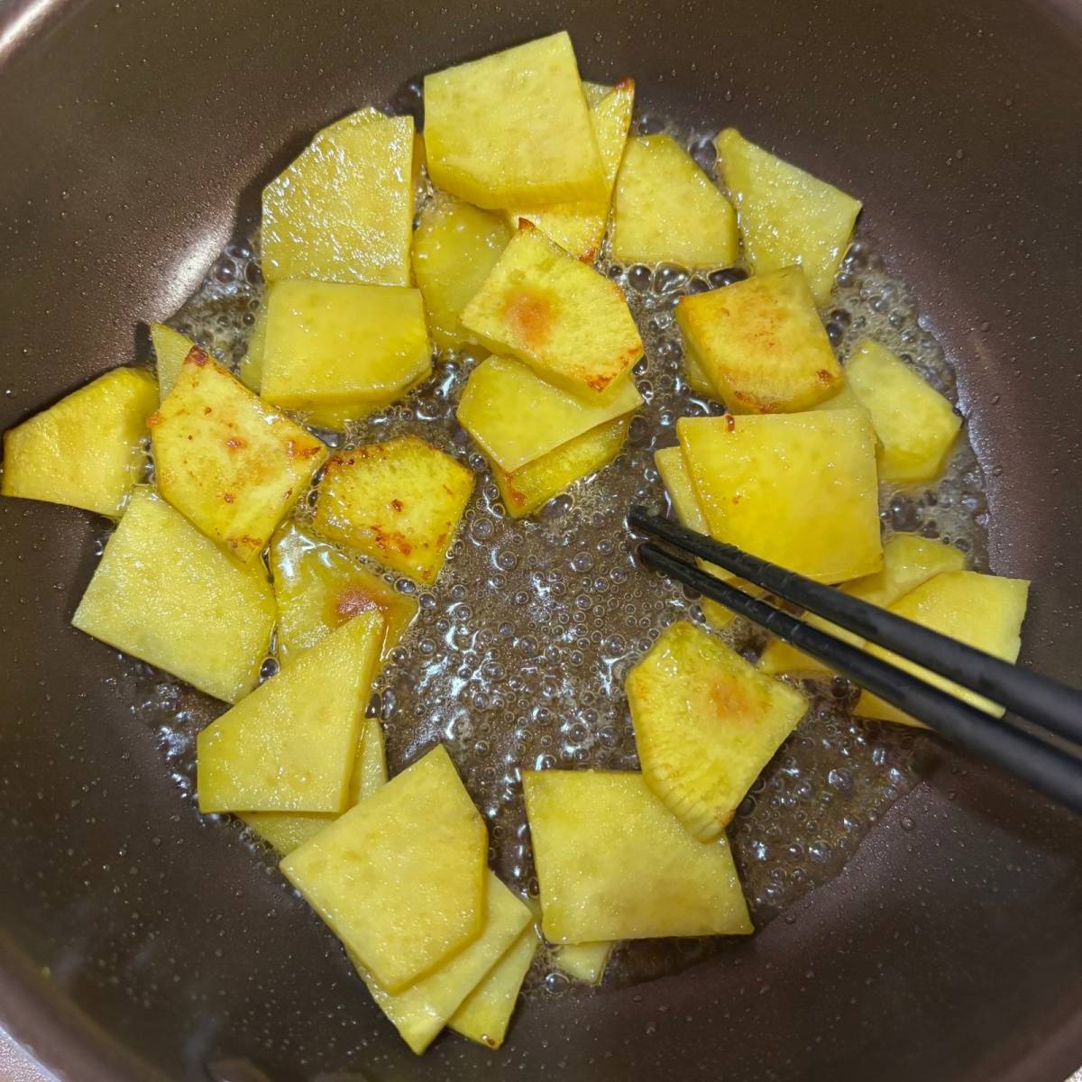 JAグループ公式の「さつま芋の塩金平」のレシピ