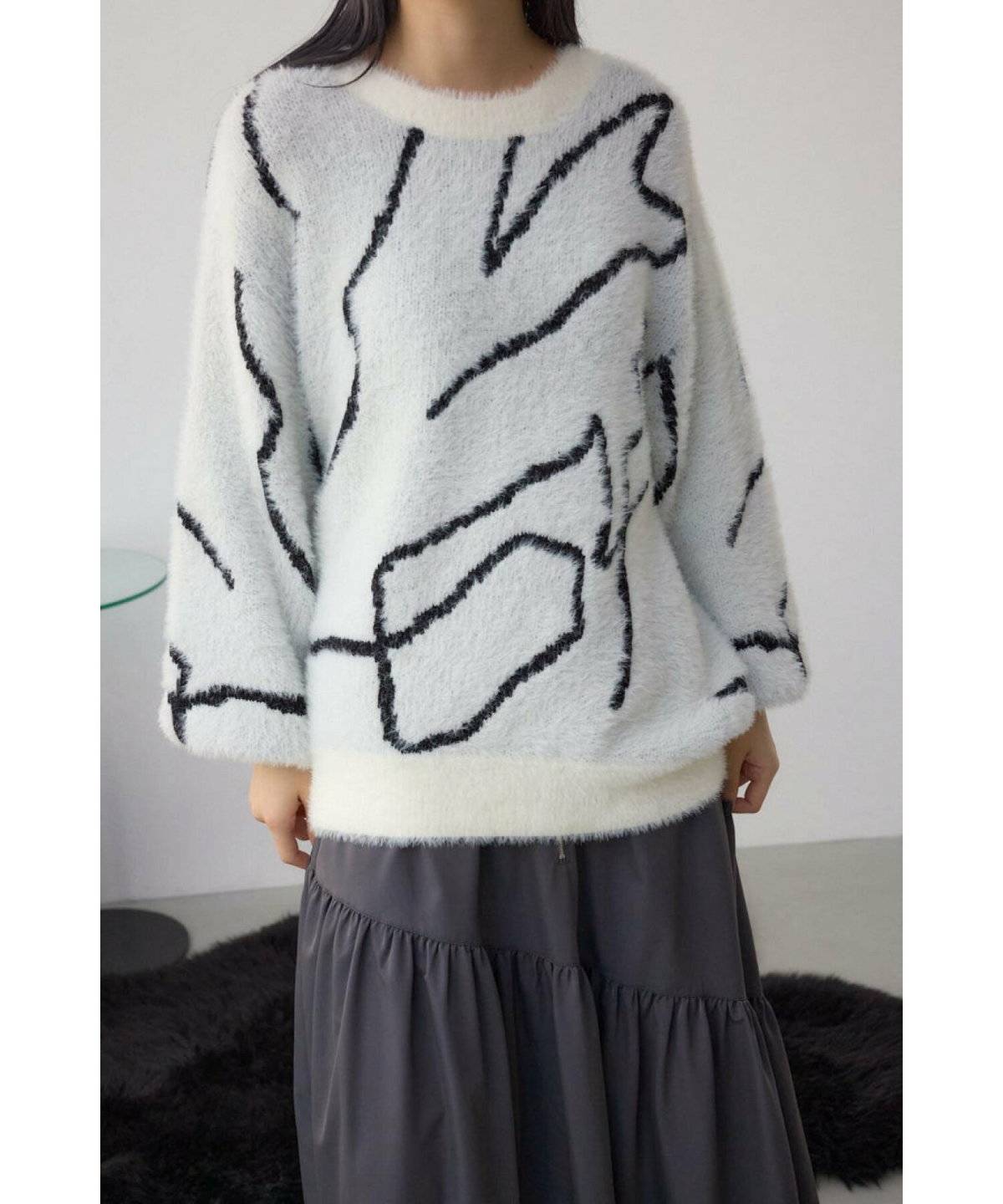 スカートコーデの女性