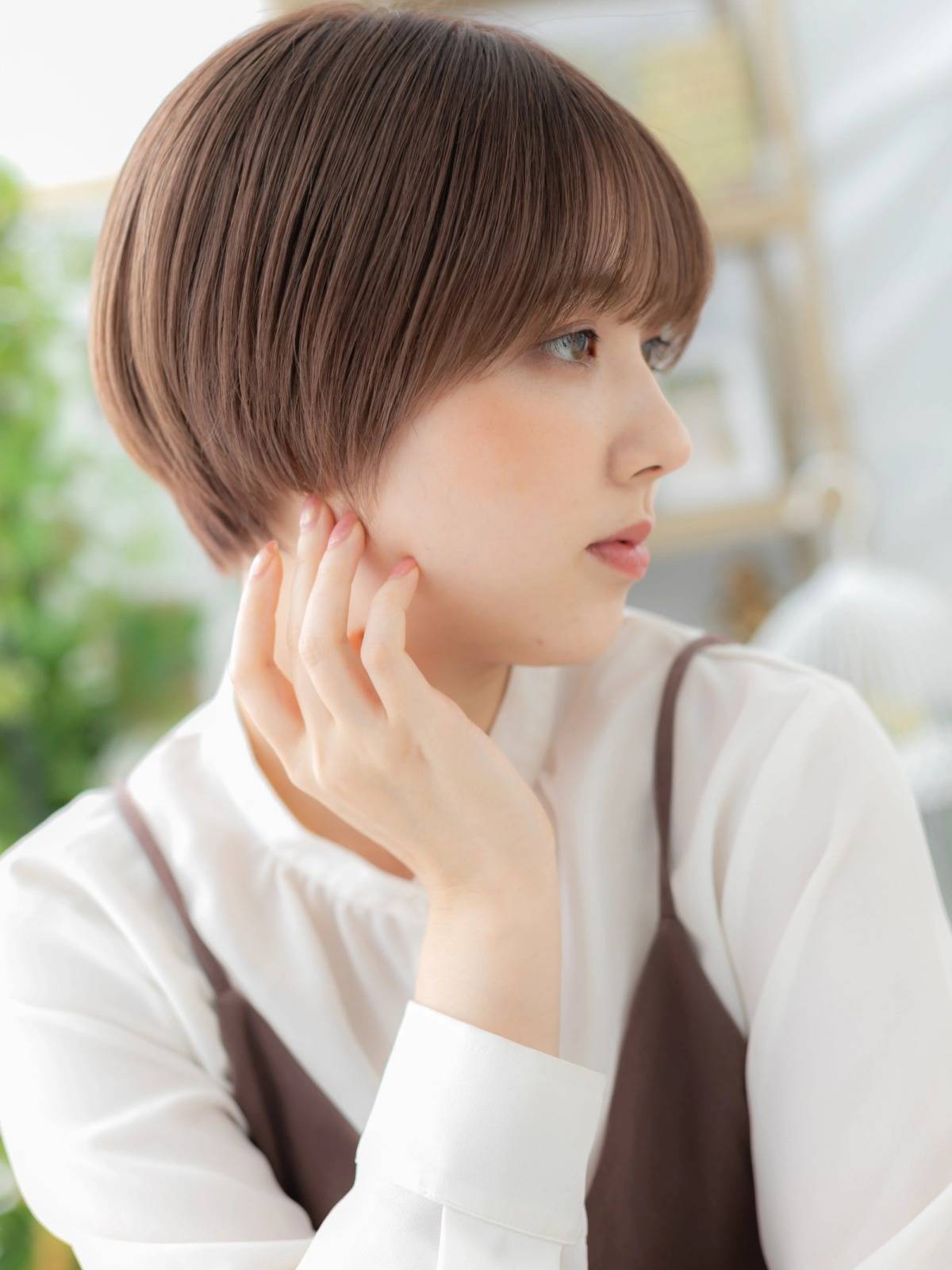 アースカラーマッシュショート