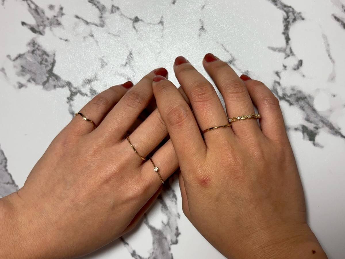 3COINSのリングアミ5個セット