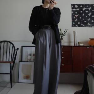 “脚長＆美尻”見えが同時に叶う♡落ち感シルエットが美しい「ミラオーウェン」ワイドパンツ