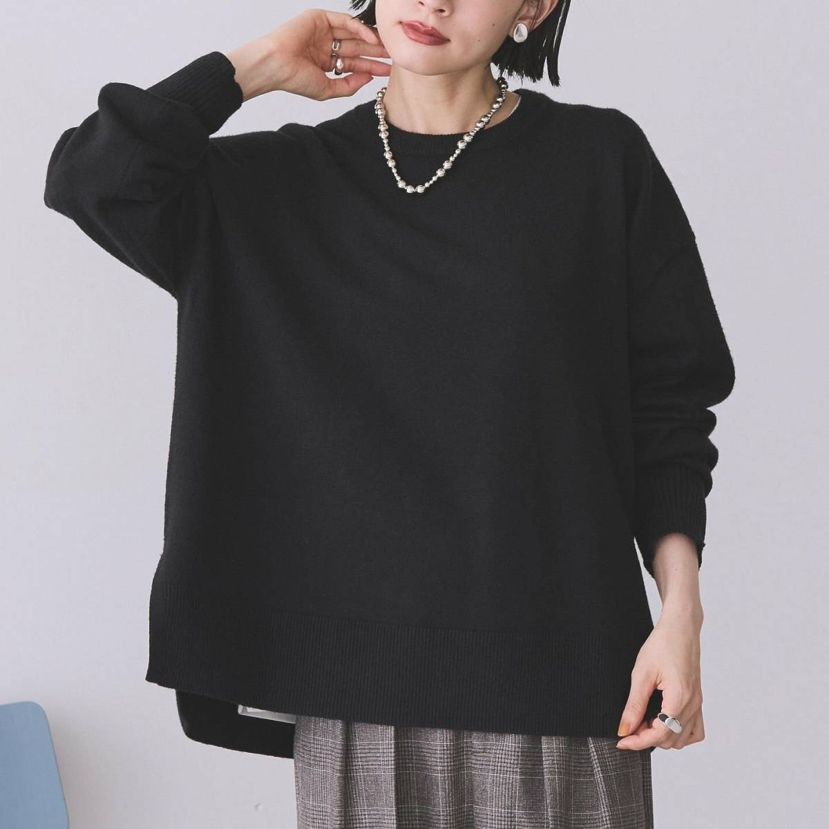 AMERICAN HOLIC バイパチサイドスリットニットプルオーバー