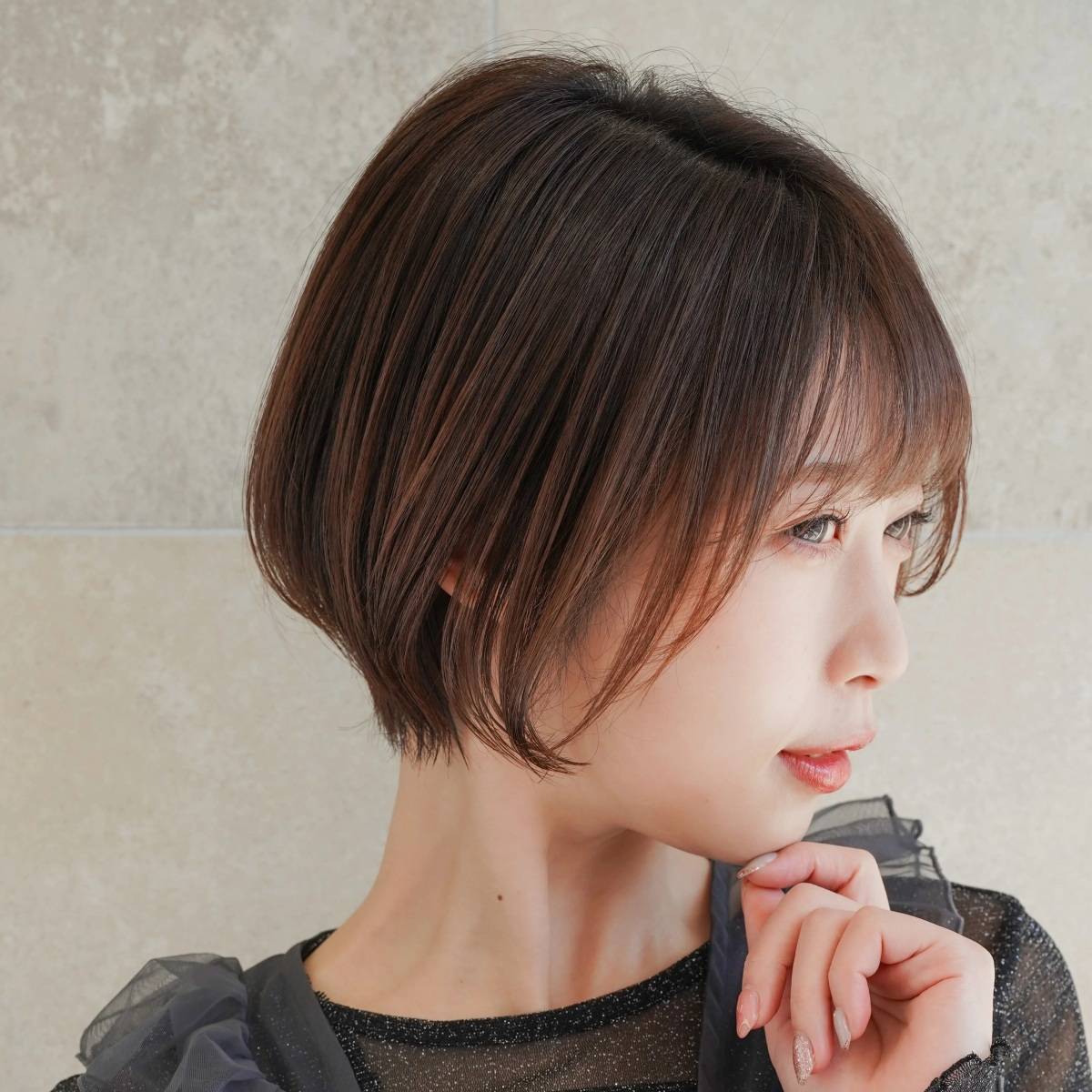 シンプルひし形ショート