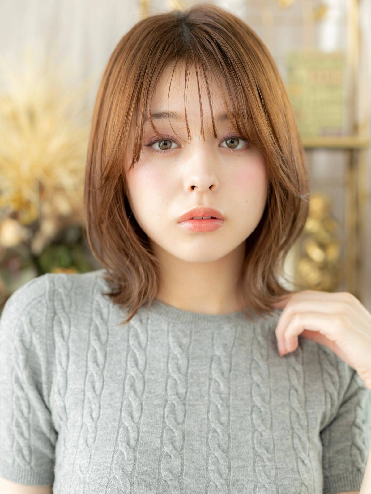 くびれシルエットのボブ