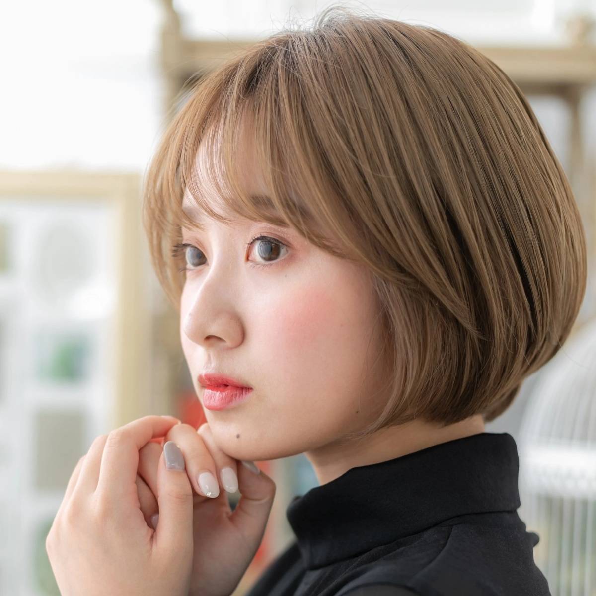 丸みマッシュボブ