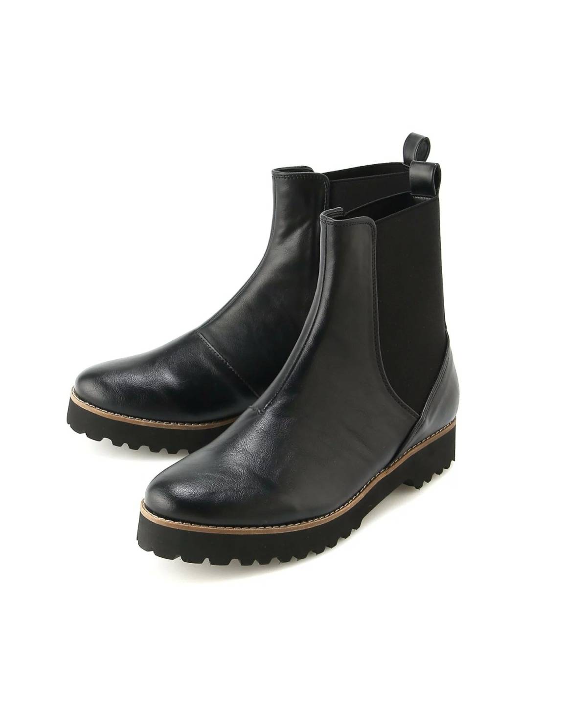 Fin 厚底サイドゴアブーツ