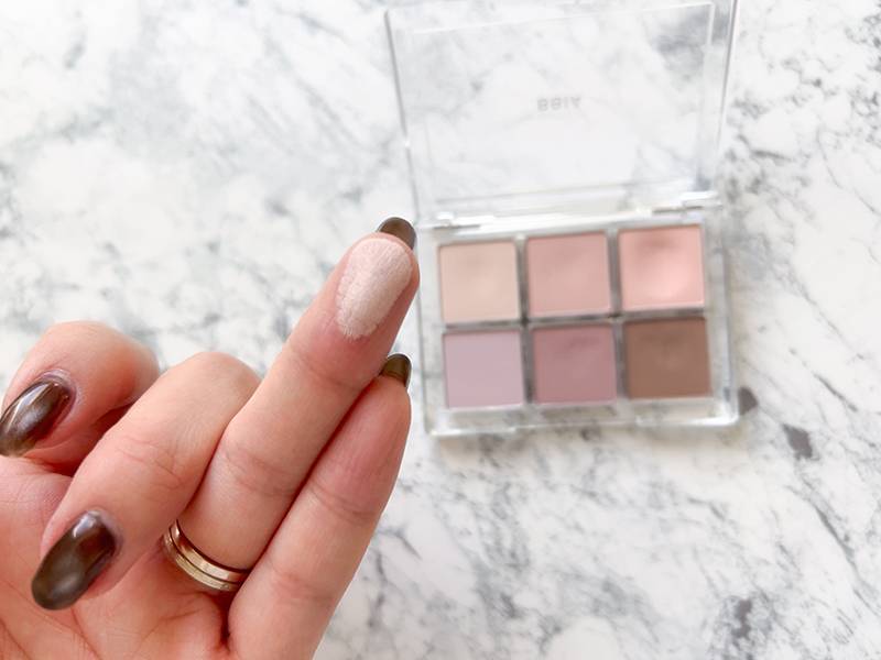 BBIAのアイシャドウのテクスチャ画像