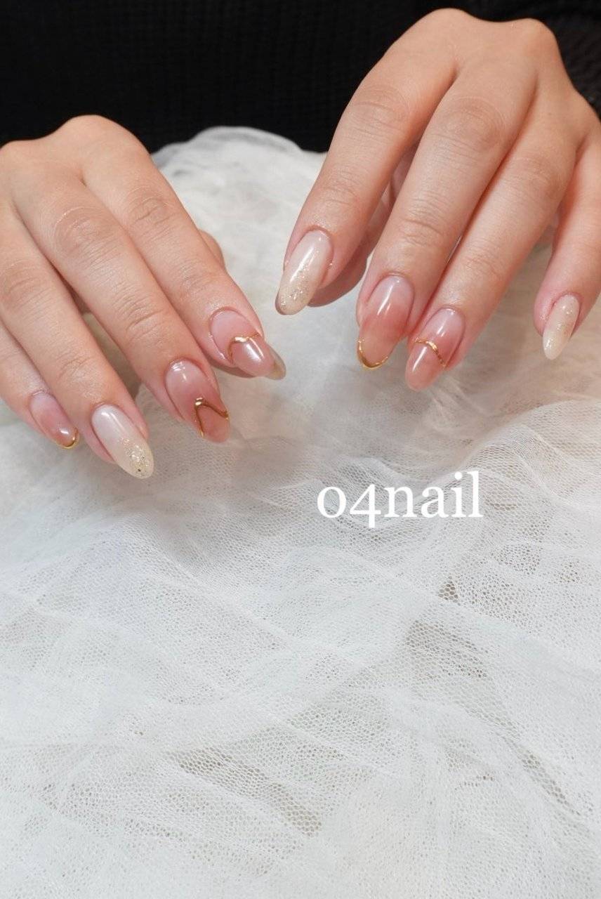 クリアピンクネイル