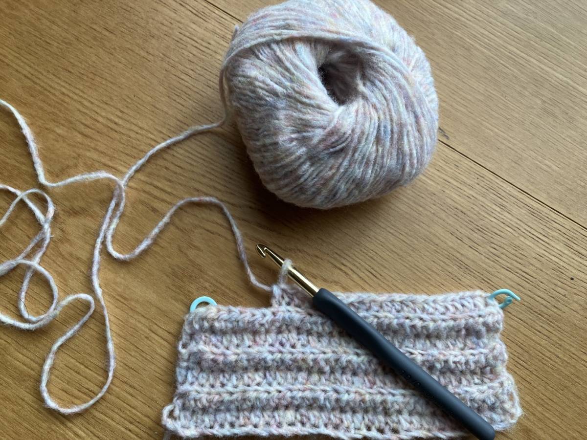 セリアのふんわりメランジ