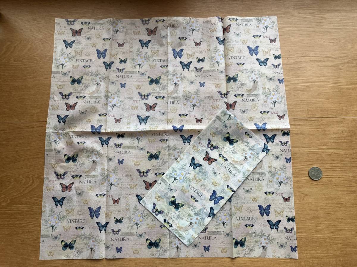 セリアのデコパージュペーパー 2P アンティークコラージュ