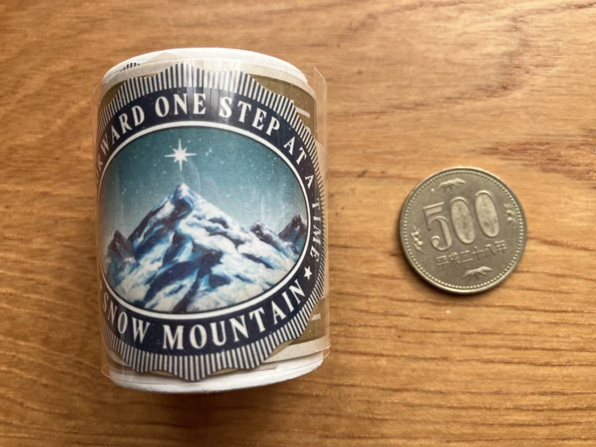 セリアの水で貼るシールミシン目入り