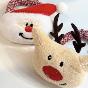 【セリア】で発見♪「サンタ＆トナカイ」のヘアゴムで髪も手首もクリスマス仕様に♡