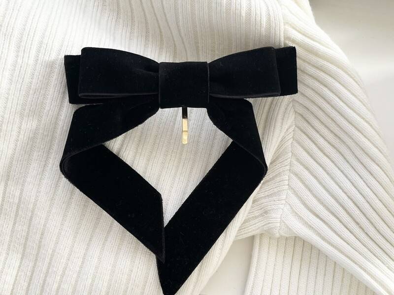 3COINSベロアダブルリボンヘアフック置き画②