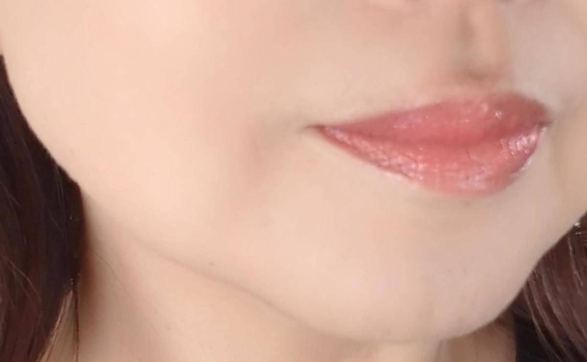 リンメルリップコート塗布画像