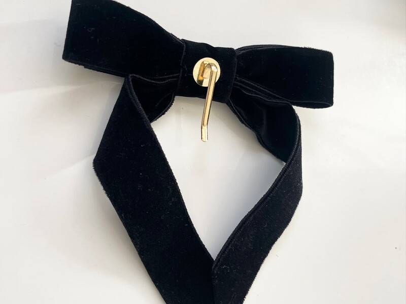 3COINSベロアダブルリボンヘアフック裏側