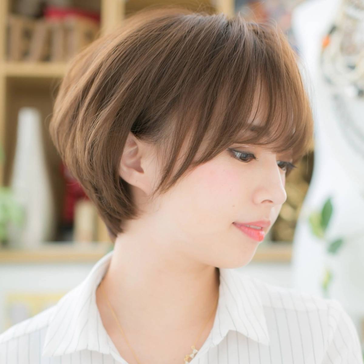 まとまり感丸みボブ