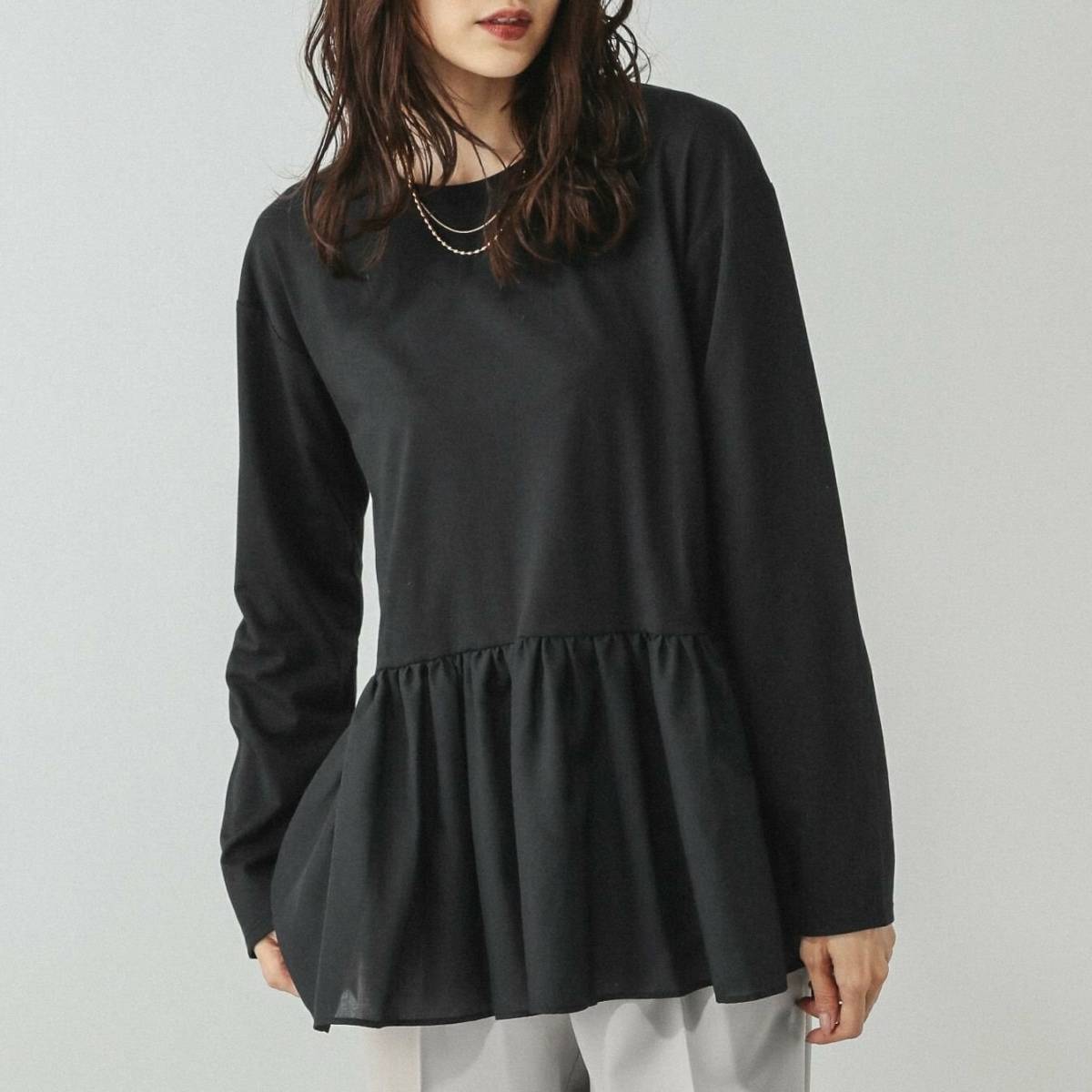 GLOBAL WORK ヘビロッTEEアソート切り替えプルオーバー