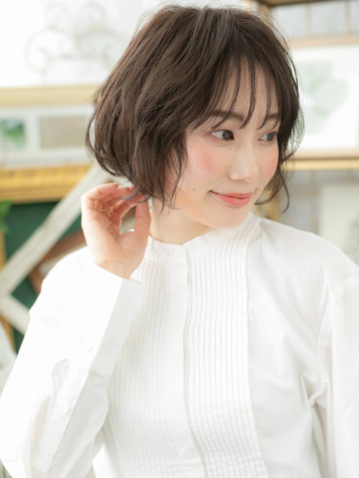 くせ毛風ゆるマッシュボブ