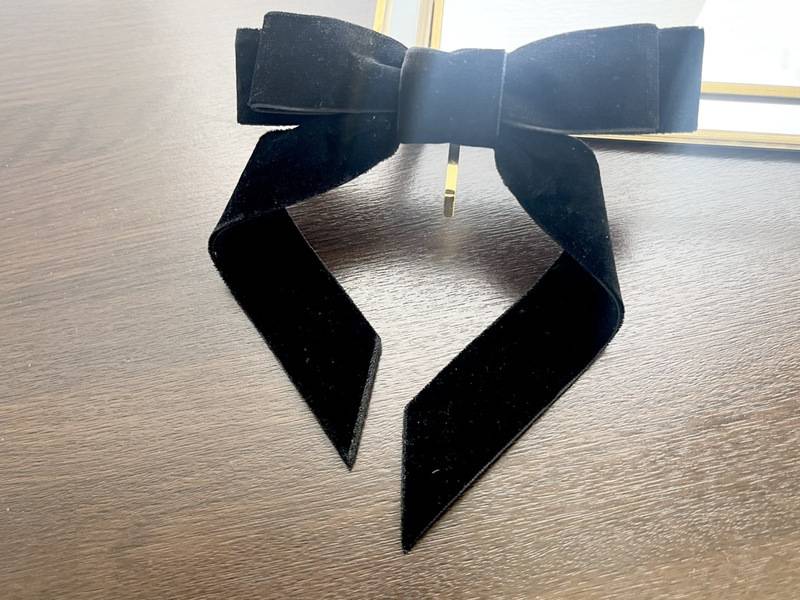 3COINSベロアダブルリボンヘアフック置き画②