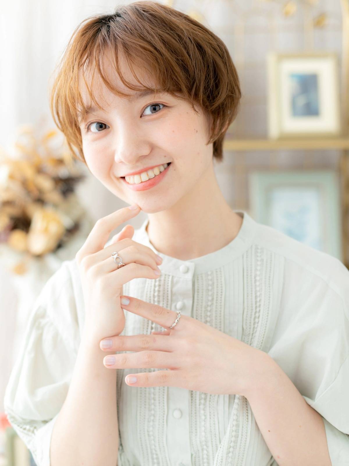 外国人風くせ毛ショート