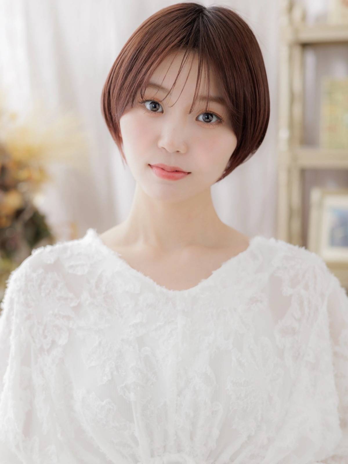 コンパクトな前下がりショート