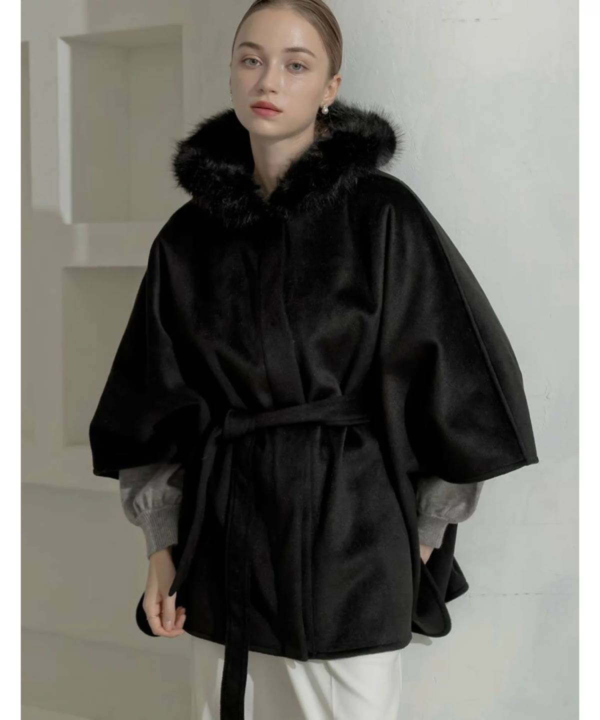 Re:EDIT リバーフーディーポンチョコート