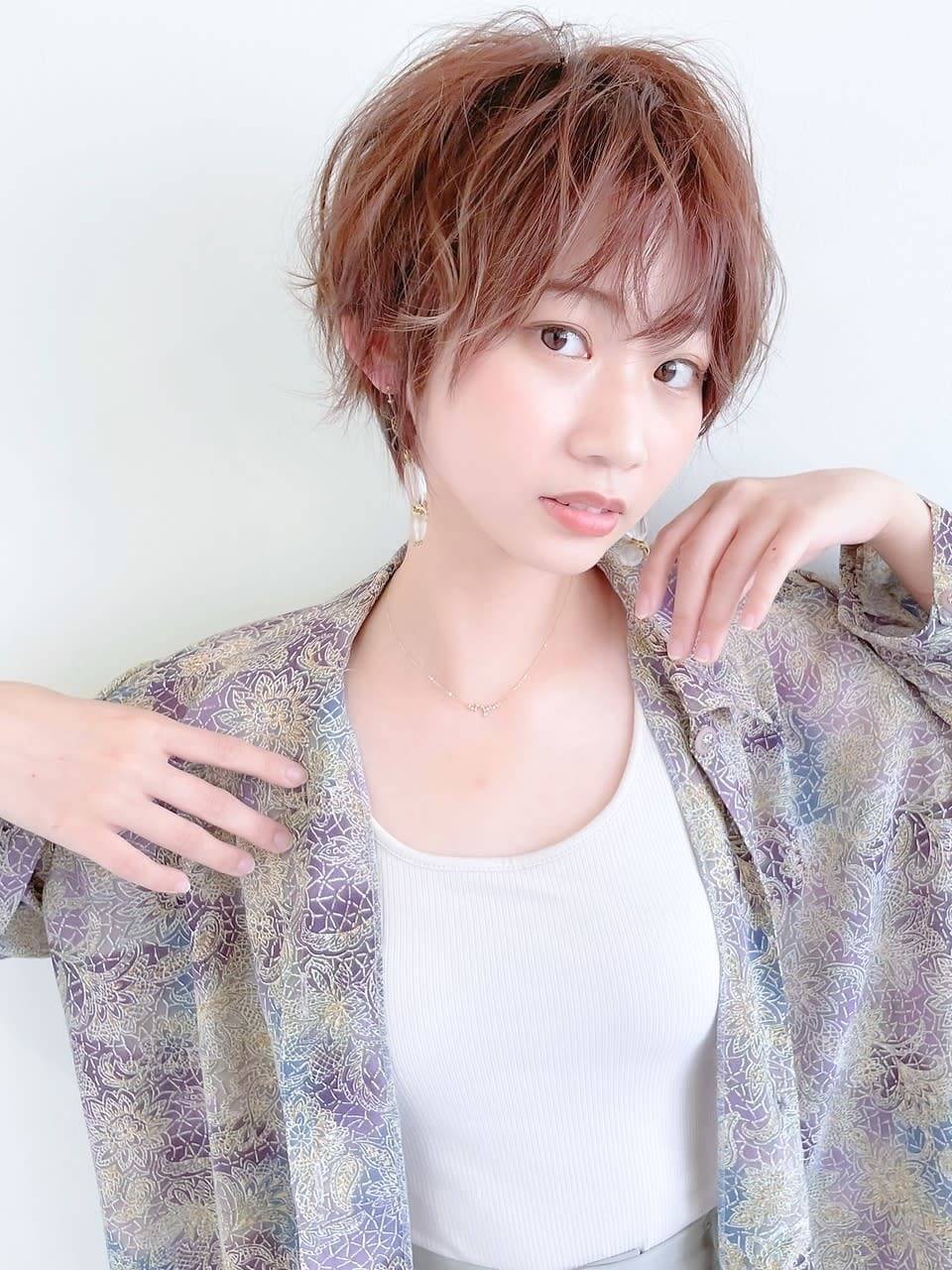 くせ毛風ショート