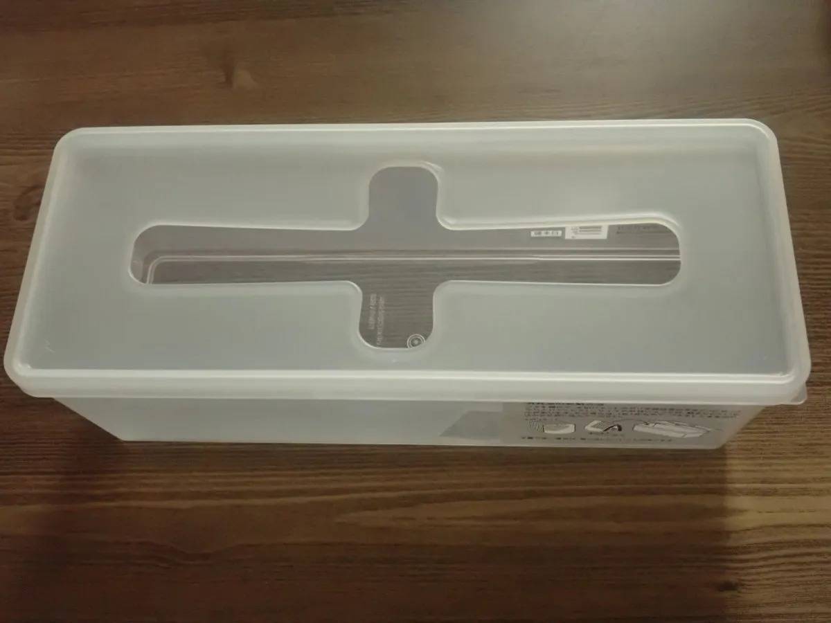DAISO(ダイソー):プルアウトボックスロングクリアー