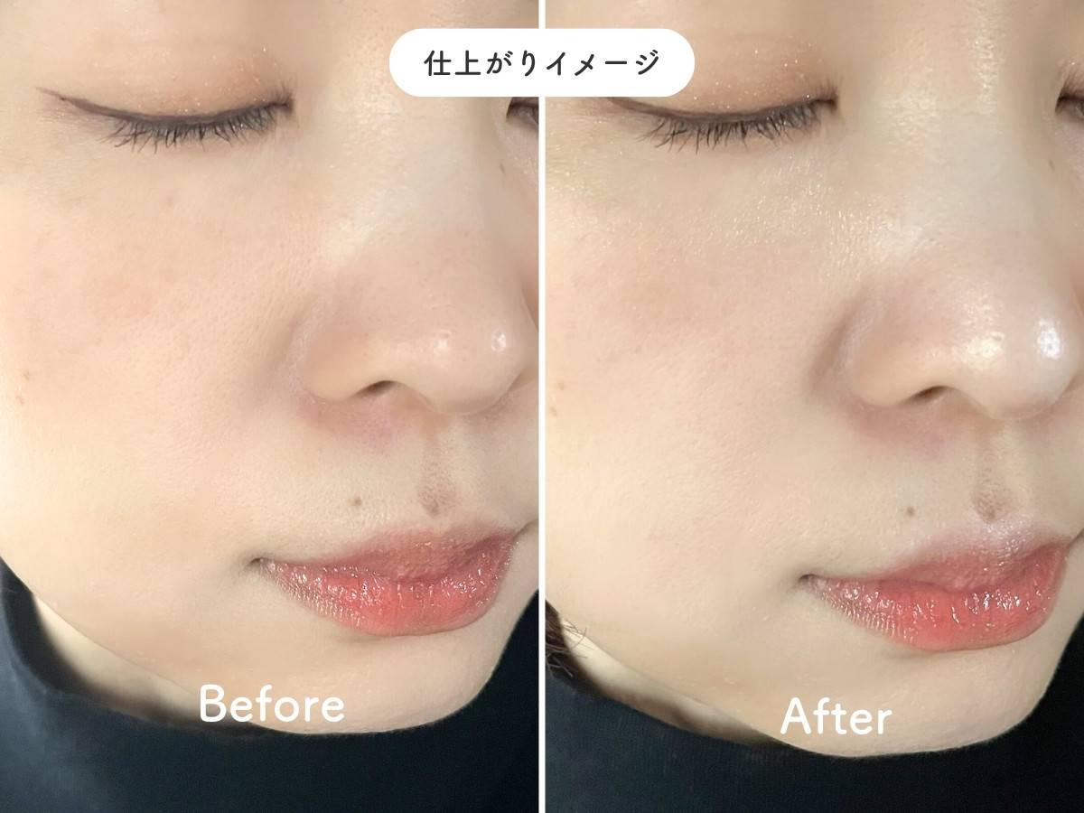 セザンヌ パールグロウハイライト SP3 スノーファンタジーの仕上がりイメージ