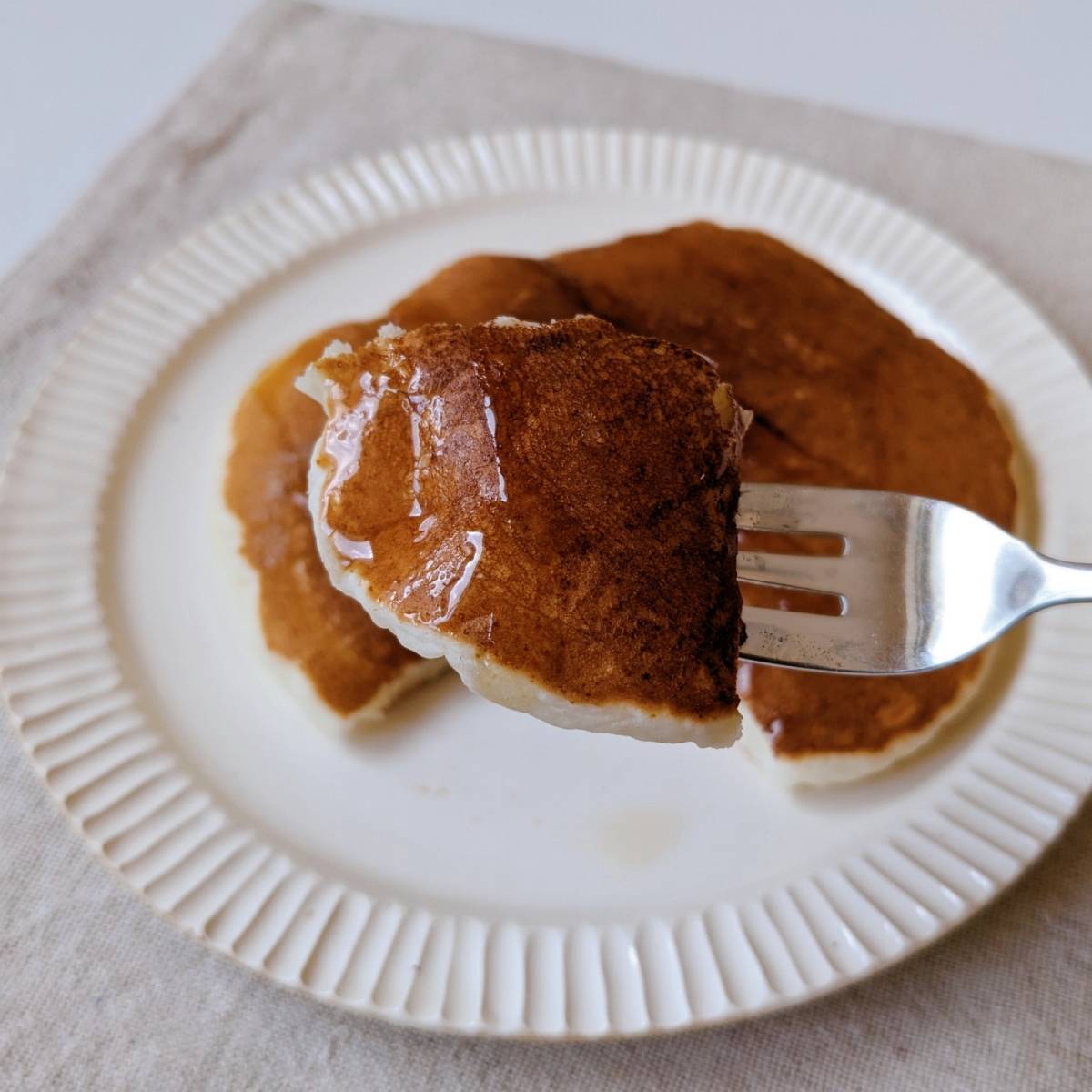 森永公式の「アーモンドミルクで!アーモンドホットケーキ」のレシピ