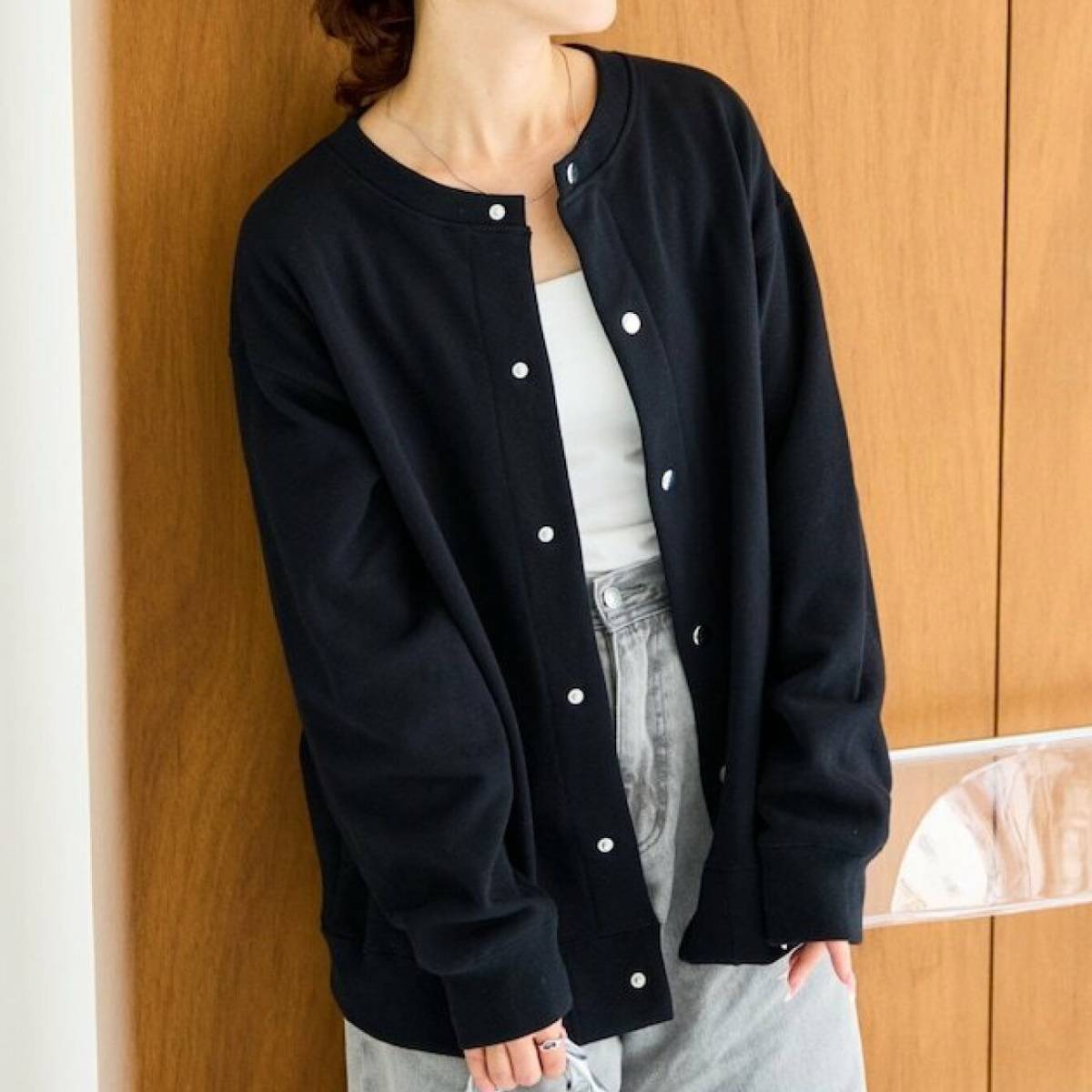 FREAK’S STORE ヘビーウェイト スウェット スナップ カーディガン