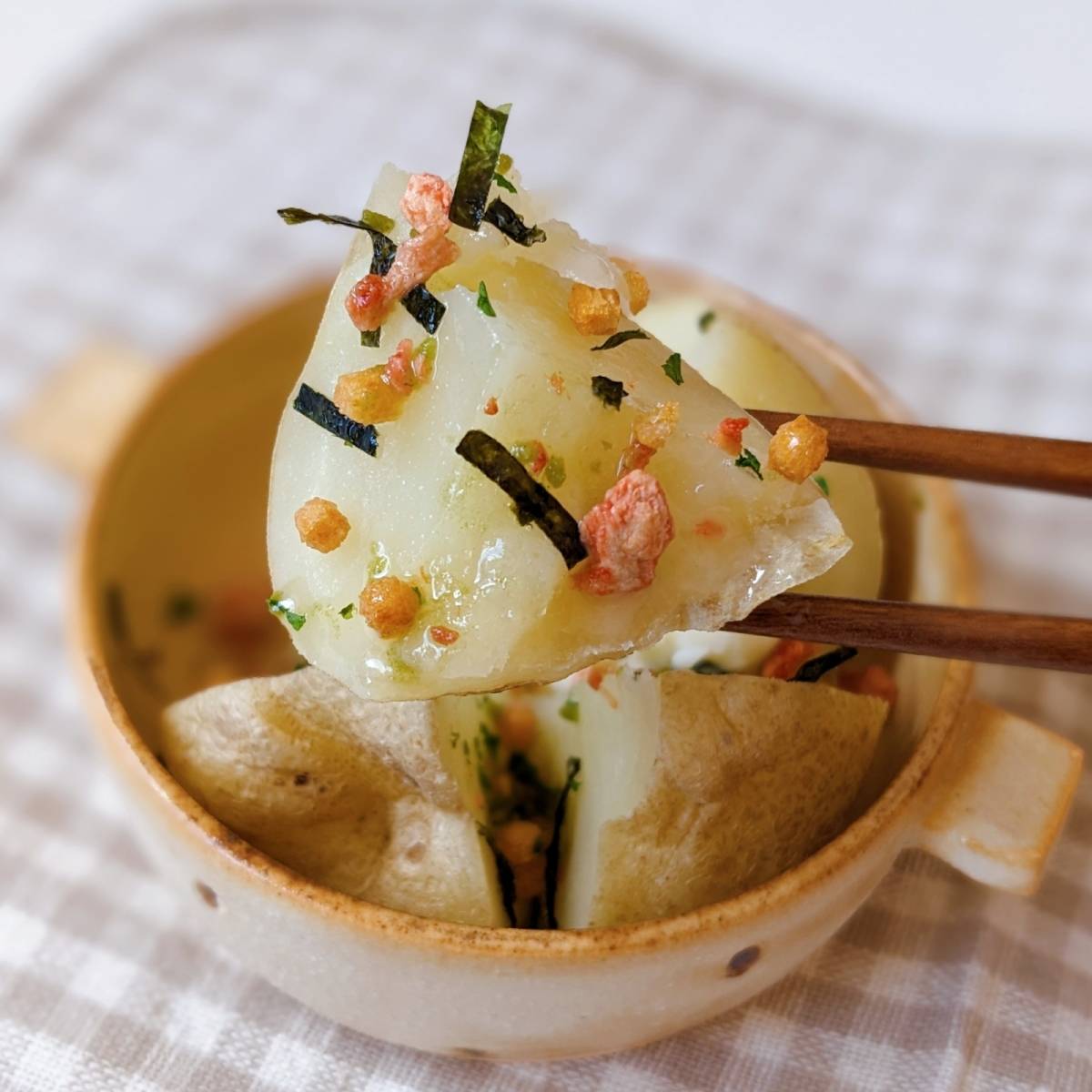 永谷園公式の「さけ茶づけじゃがバター」のレシピ