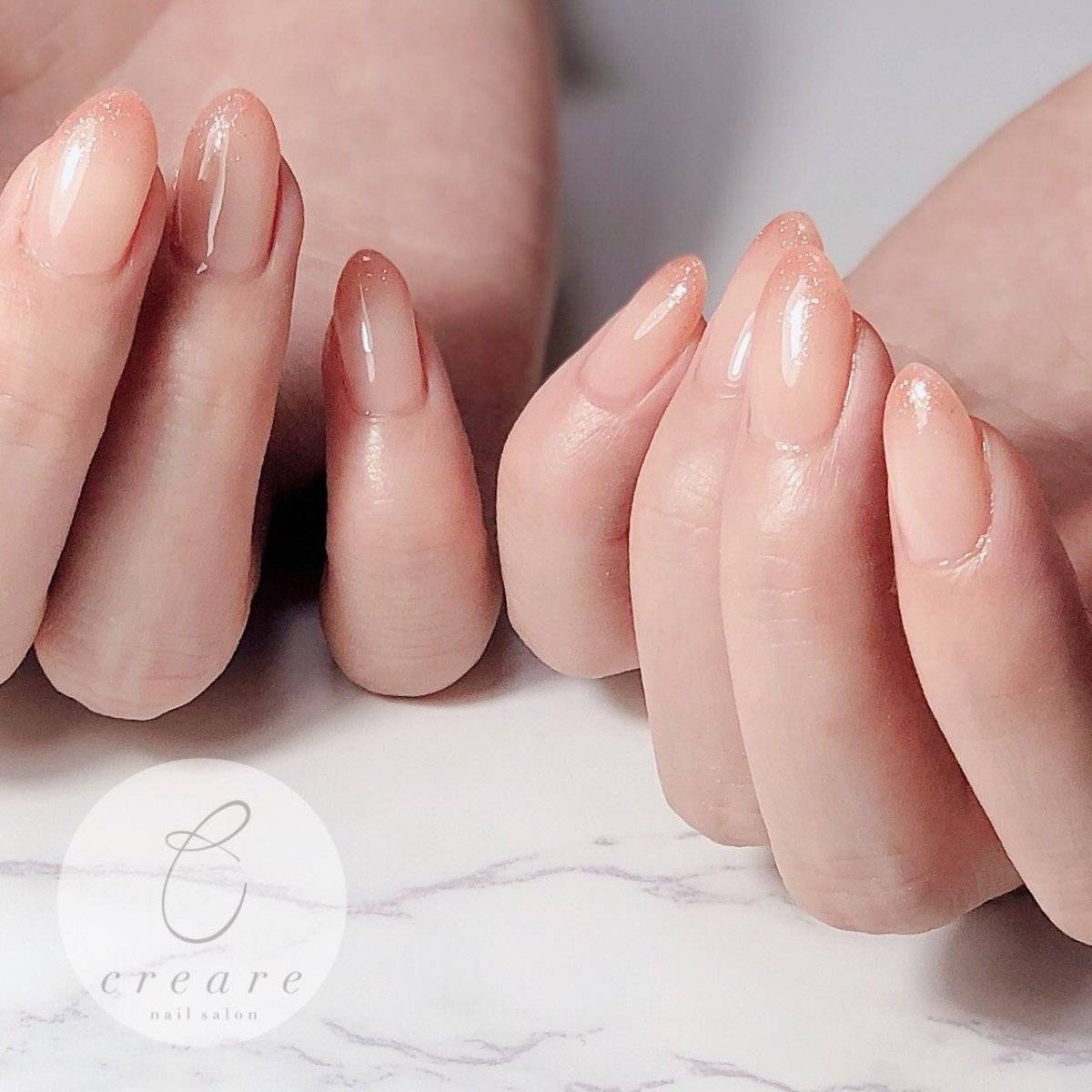 コーラルオレンジネイル