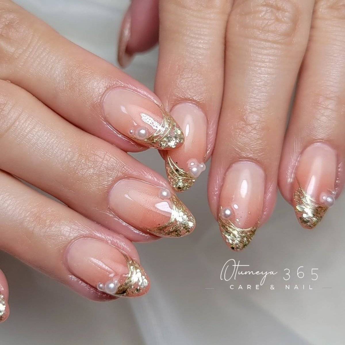 コーラルオレンジネイル