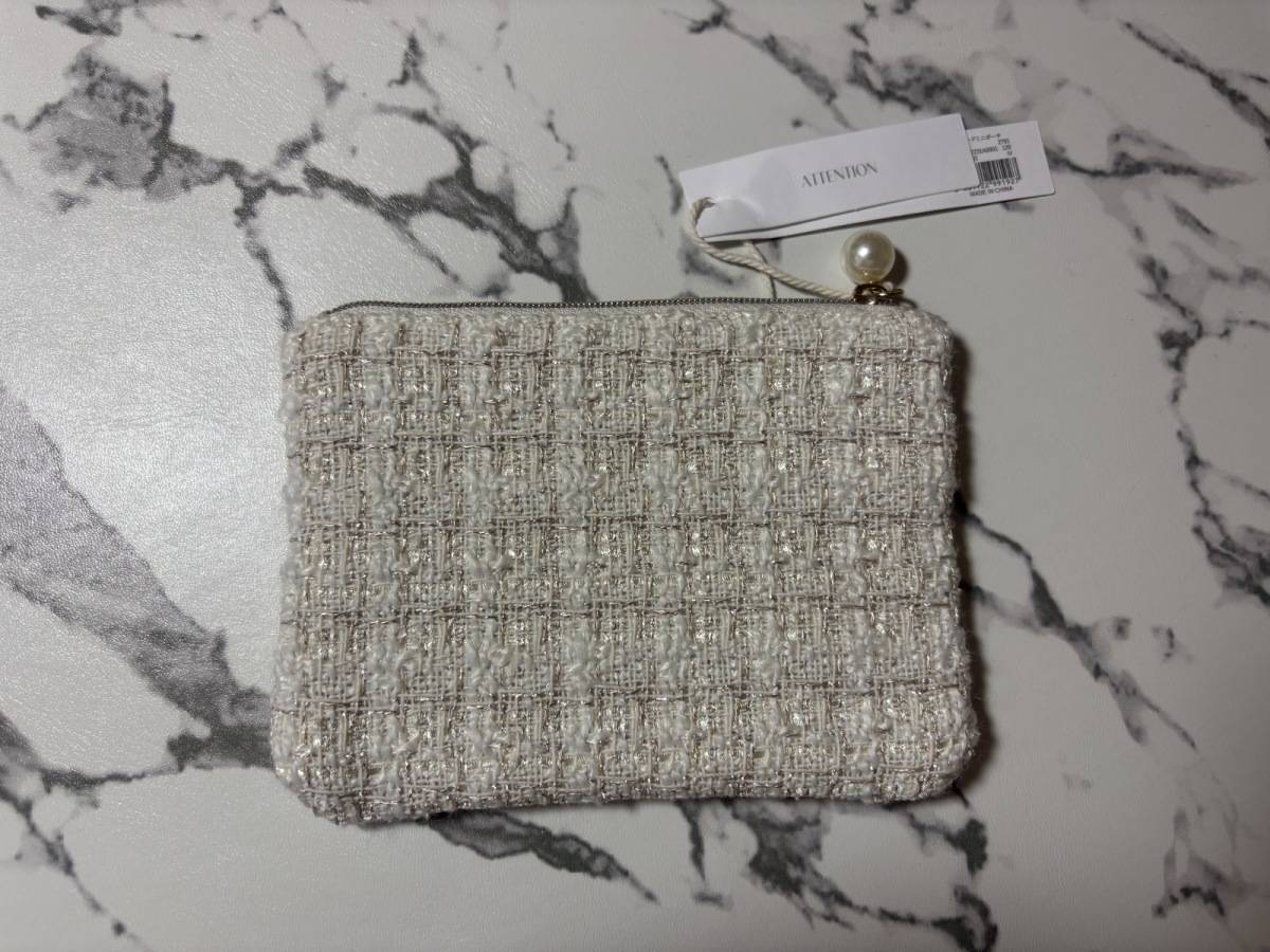 3COINS  ツイードミニポーチ タグ付き