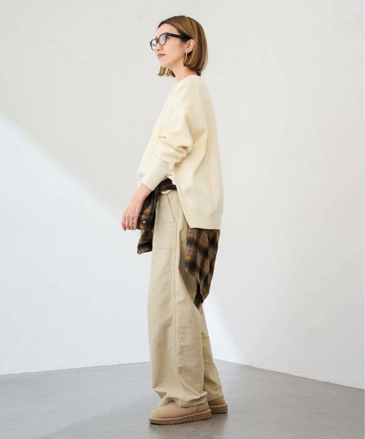 スウェットを着た女性