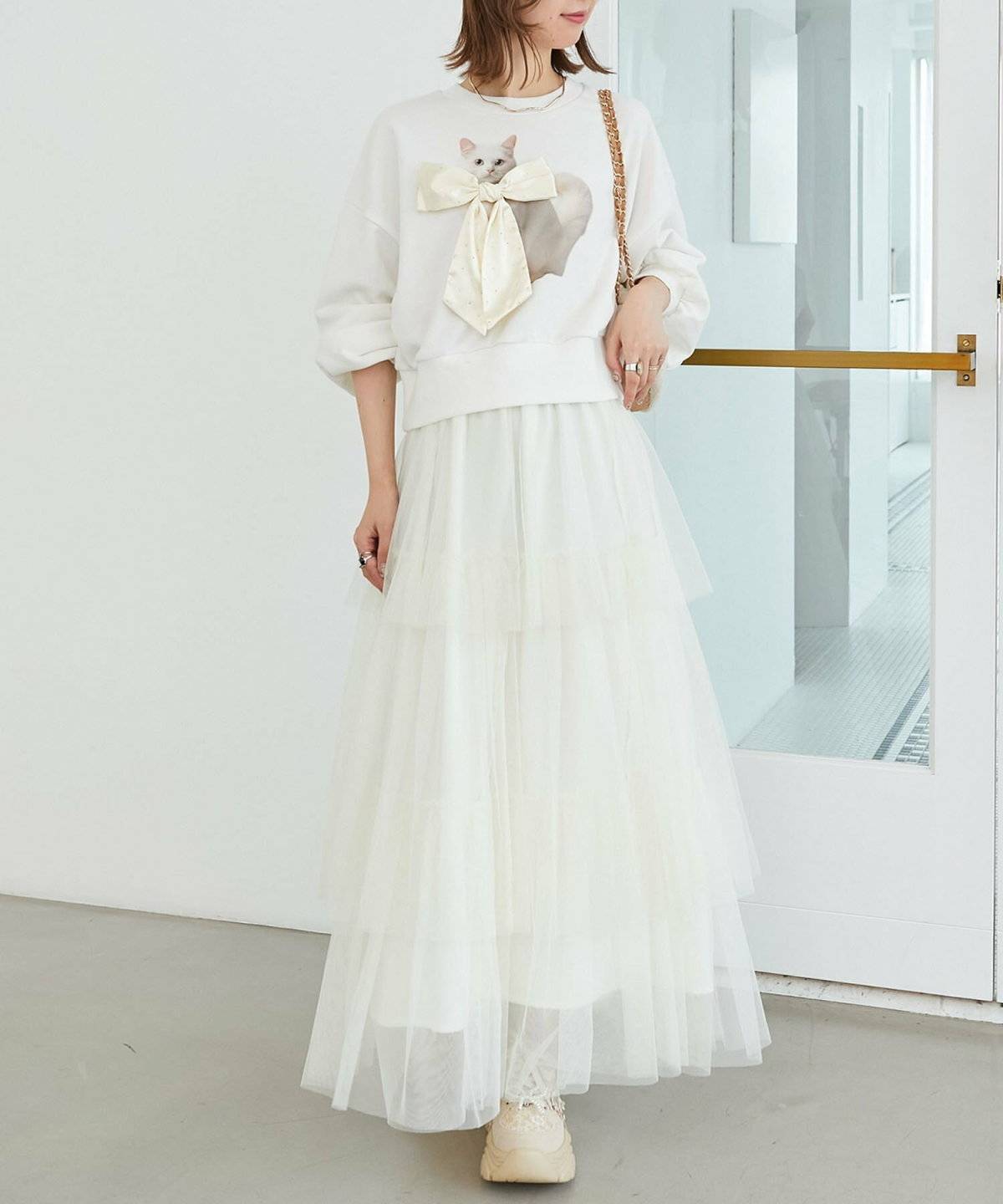 スウェットを着た女性