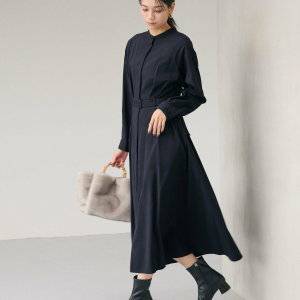 【ネイビーワンピース】太って見えない秋コーデ5選♡きれいめがおすすめ