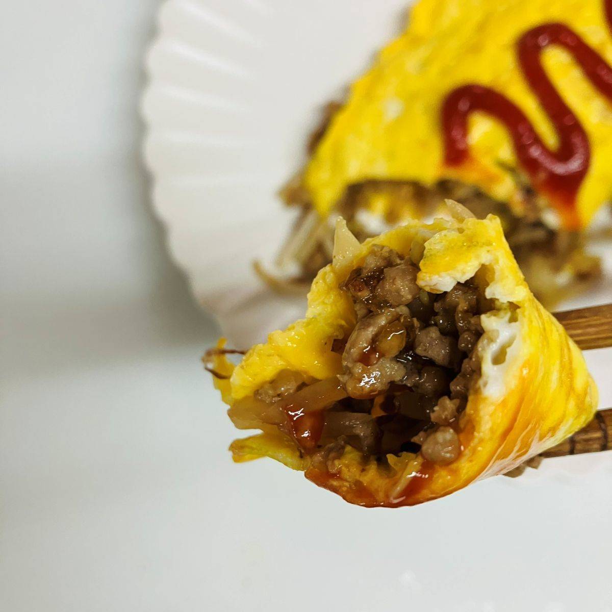 JAグループ公式の「もやしとひき肉入りオムレツ」のレシピ