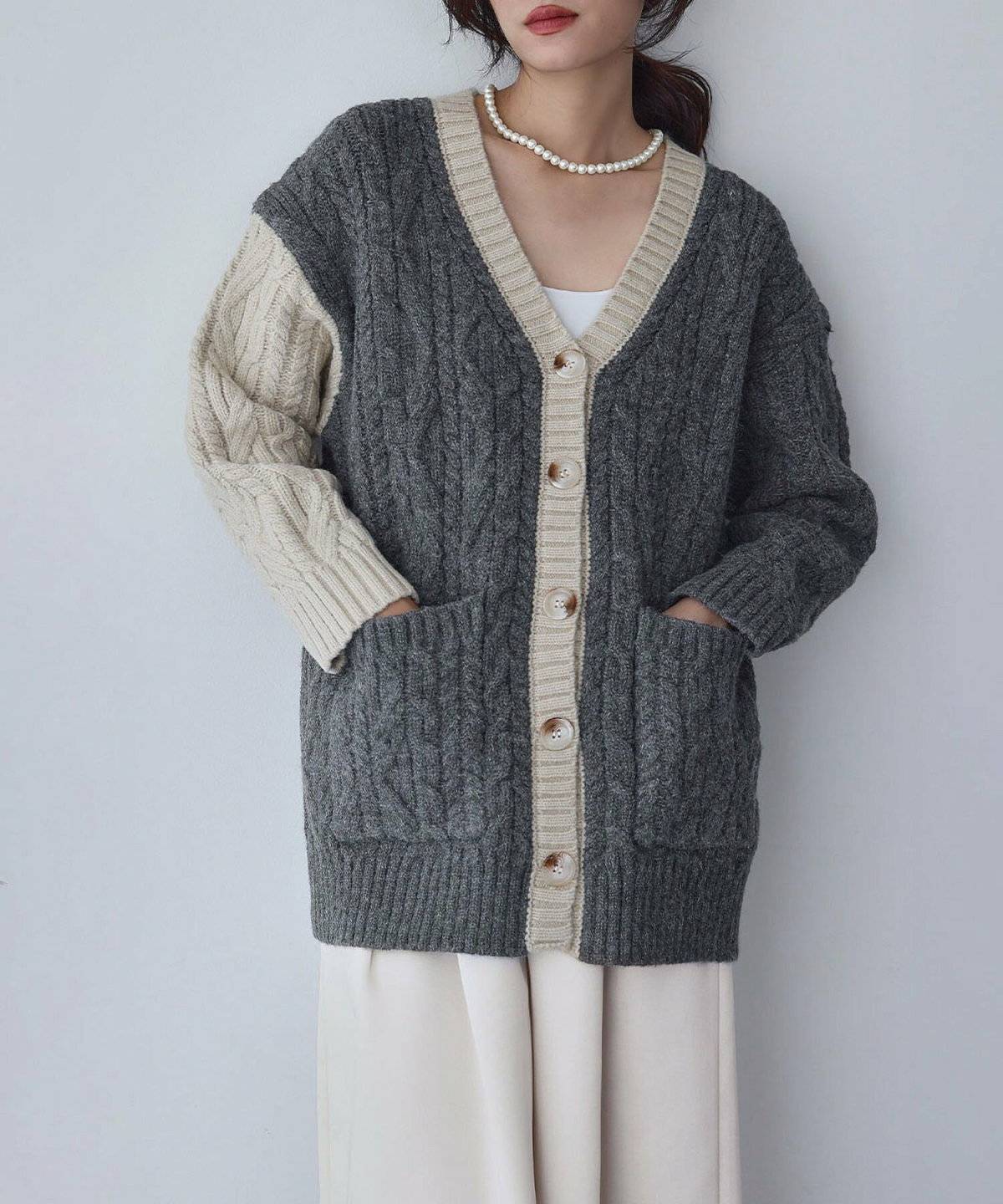 カーディガンコーデ