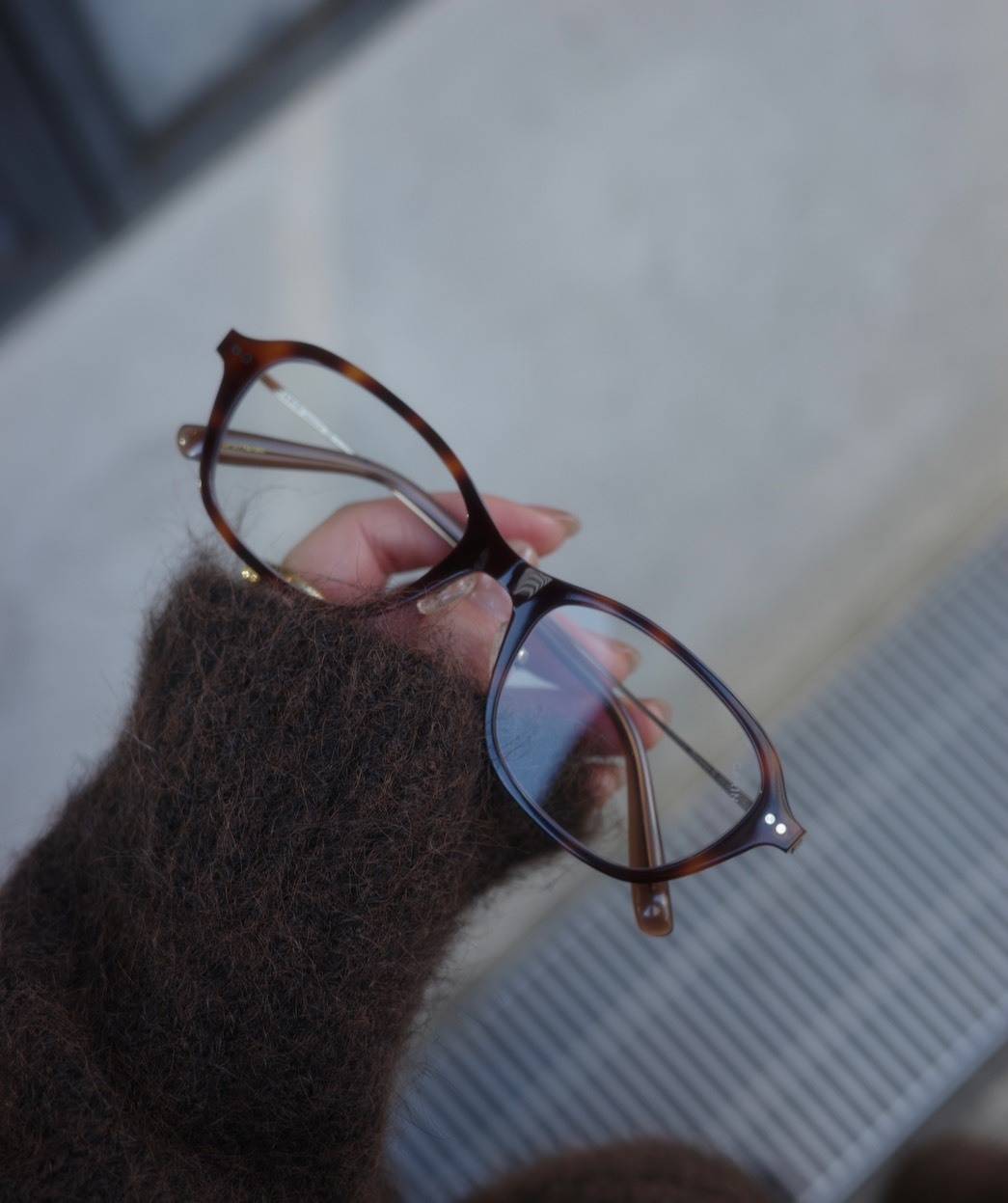 「carin」のレオパード柄メガネ