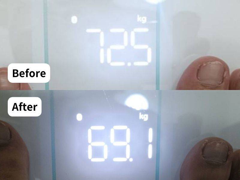 4MOONダイエットチャレンジ体重