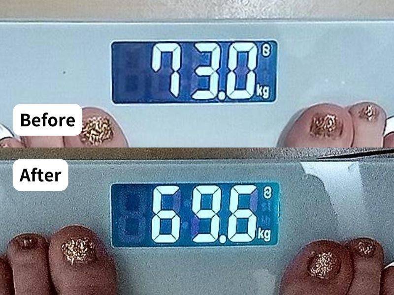 4MOONダイエットチャレンジ体重