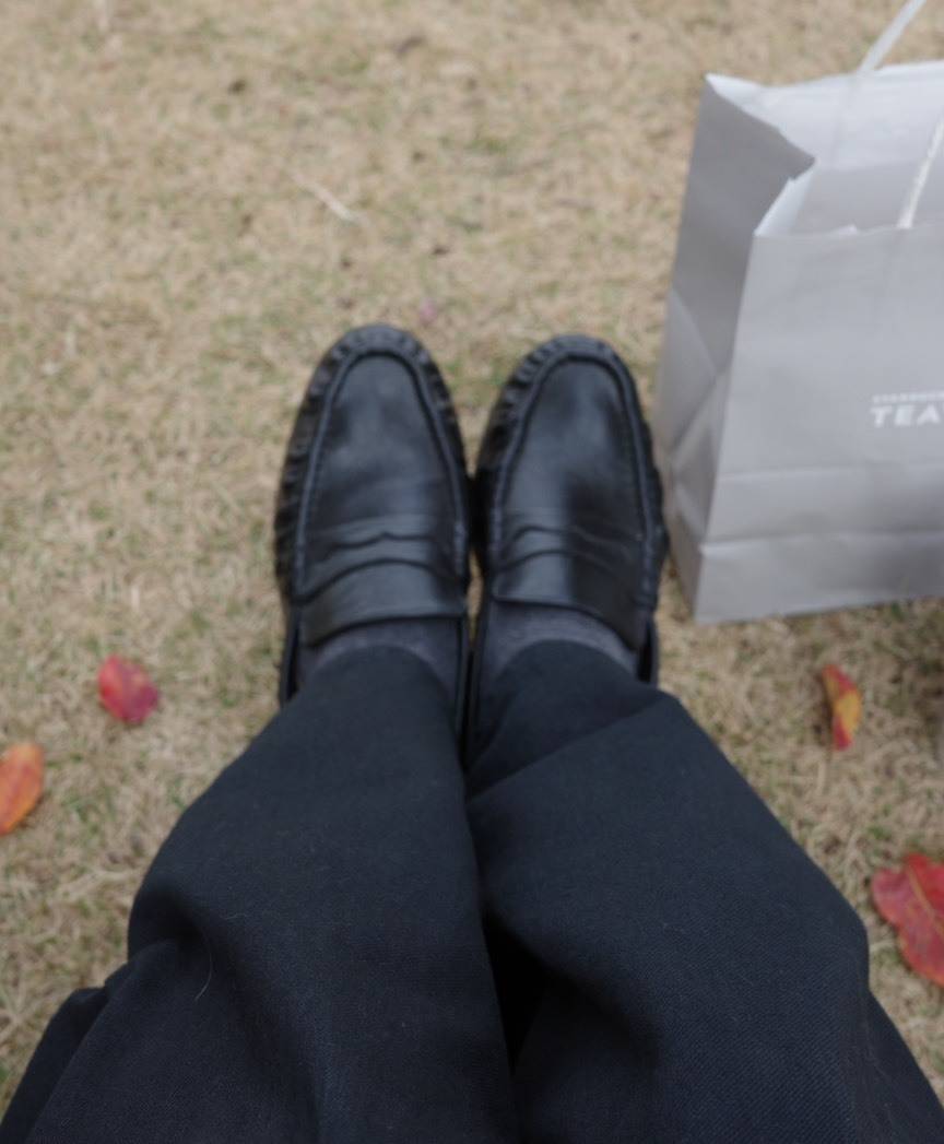 H&Mのギャザーローファー