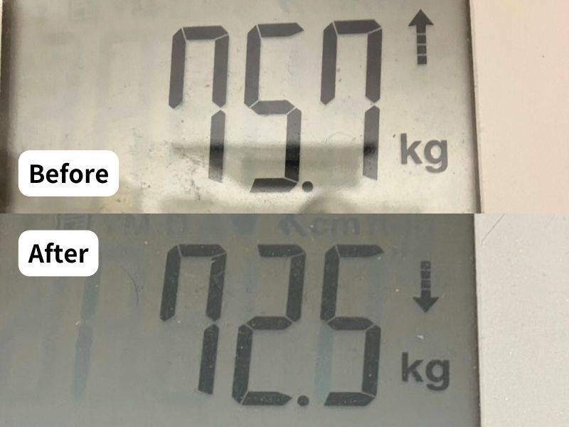 4MOONダイエットチャレンジ体重