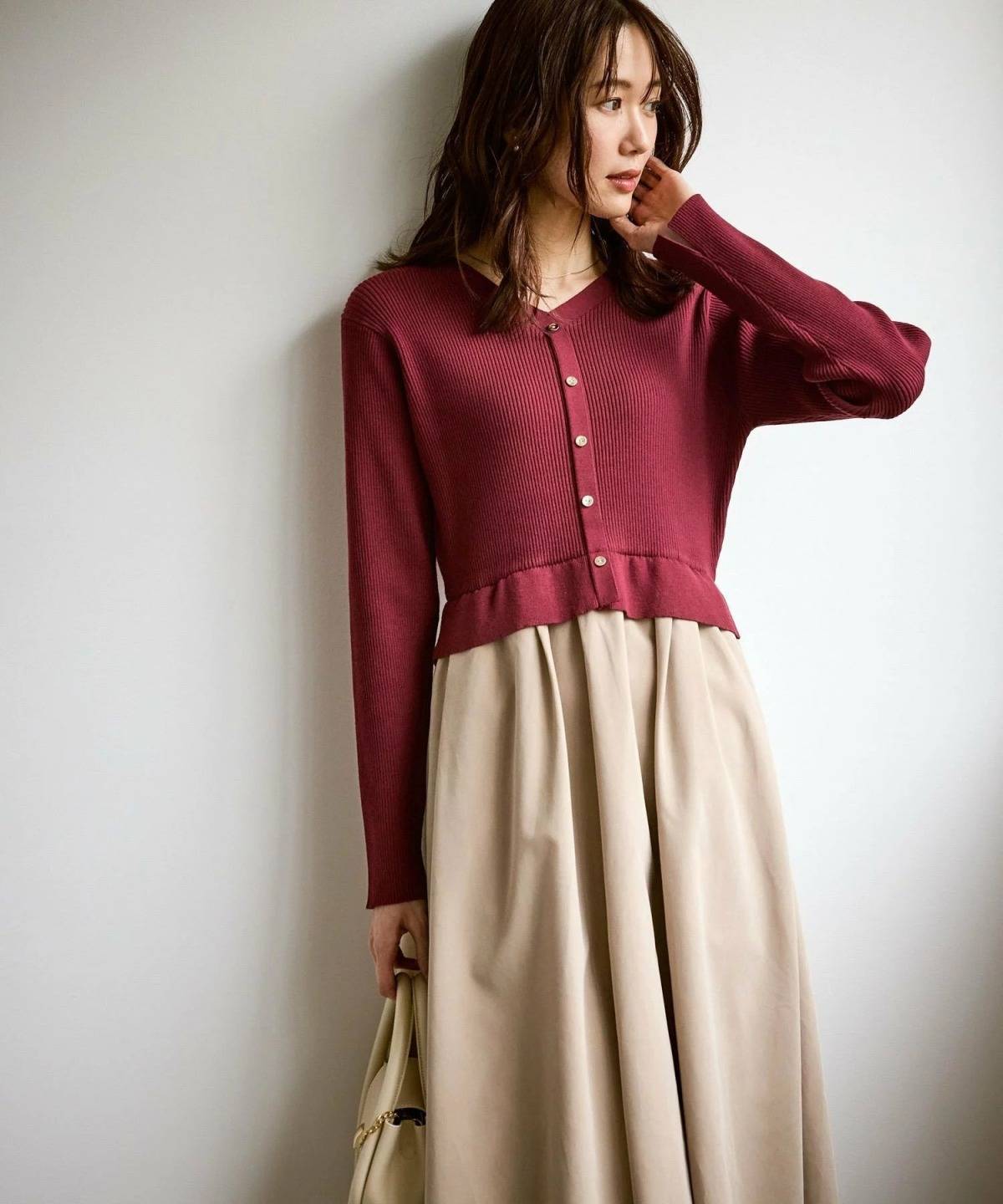 ROPE' PICNIC メタル釦ドッキングワンピース