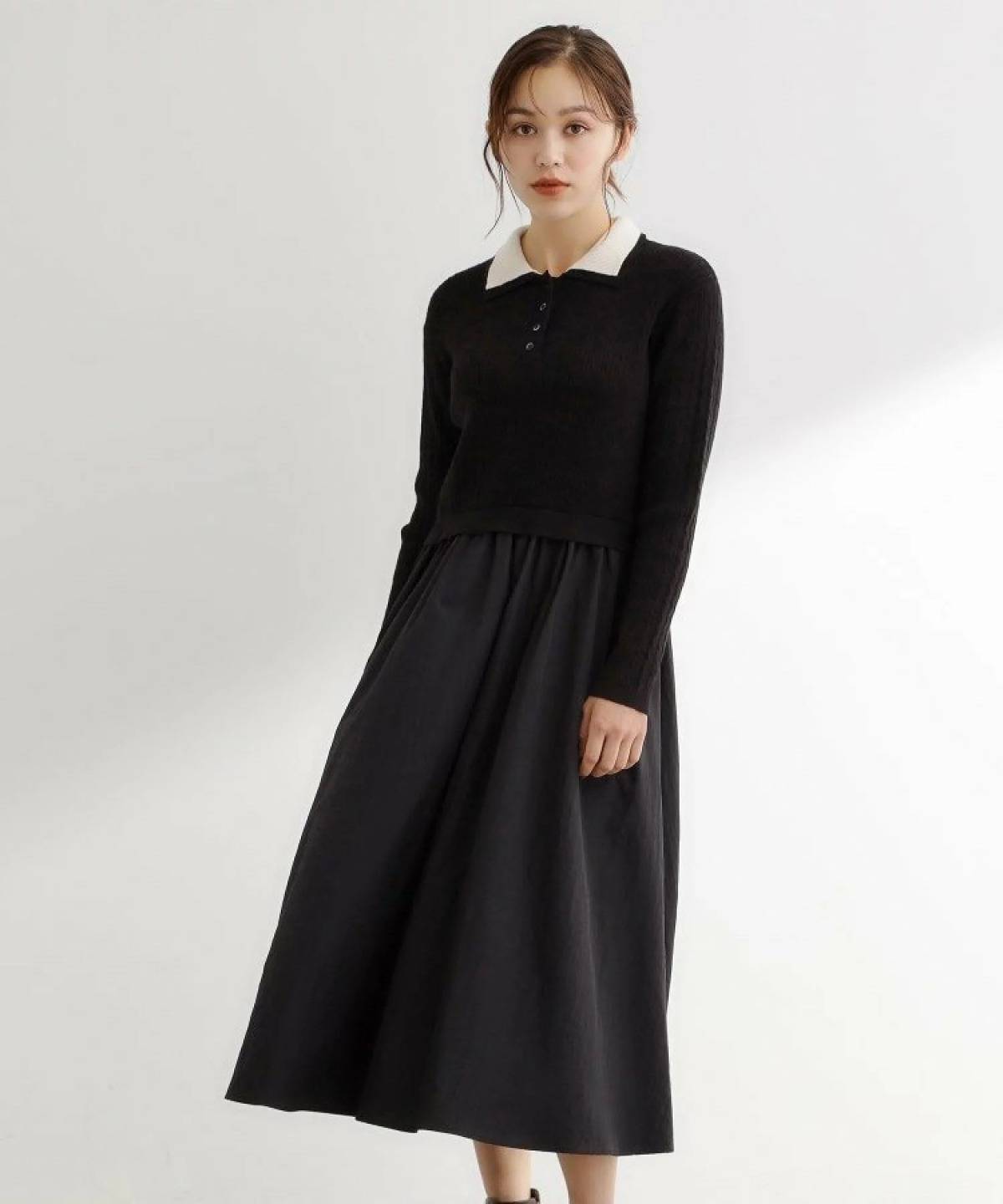 grove ポロニットドッキングワンピース