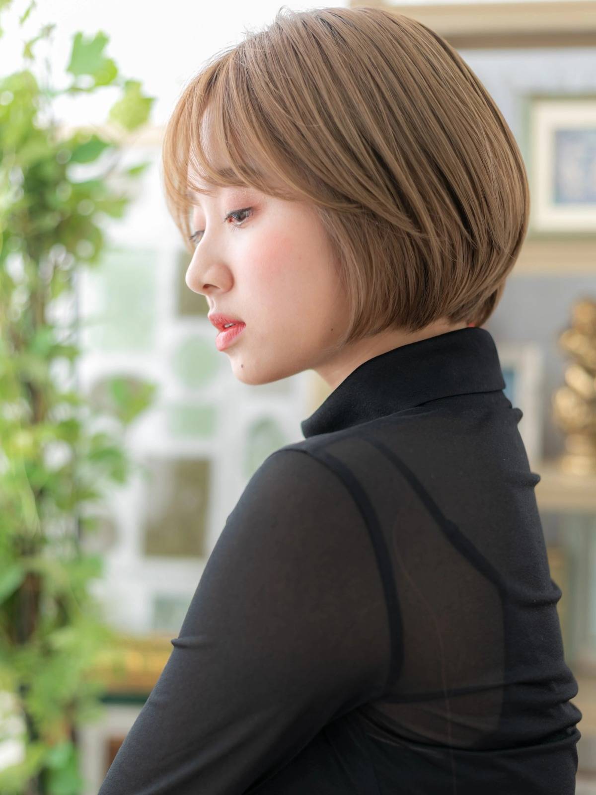 韓国風まとまりボブ